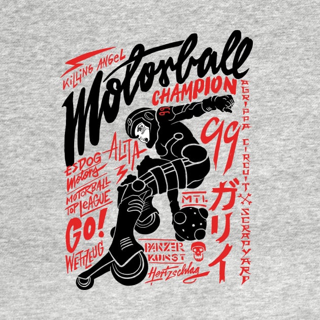 Motorball Alita - red by Krobilad